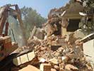 demolishing house