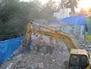demolished building