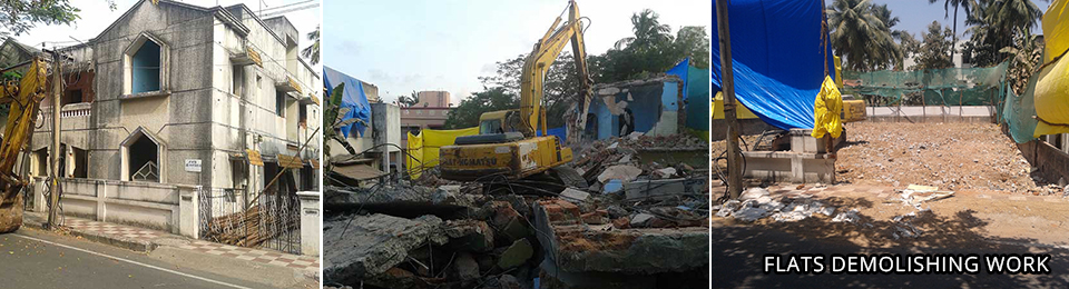 building demolishing