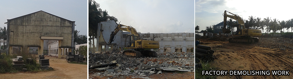 building demolishing