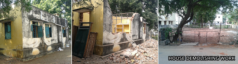 building demolishing
